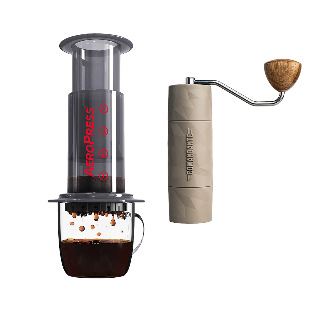 Comandante X25 Trailmaster Dune and Aeropress Original Bundle