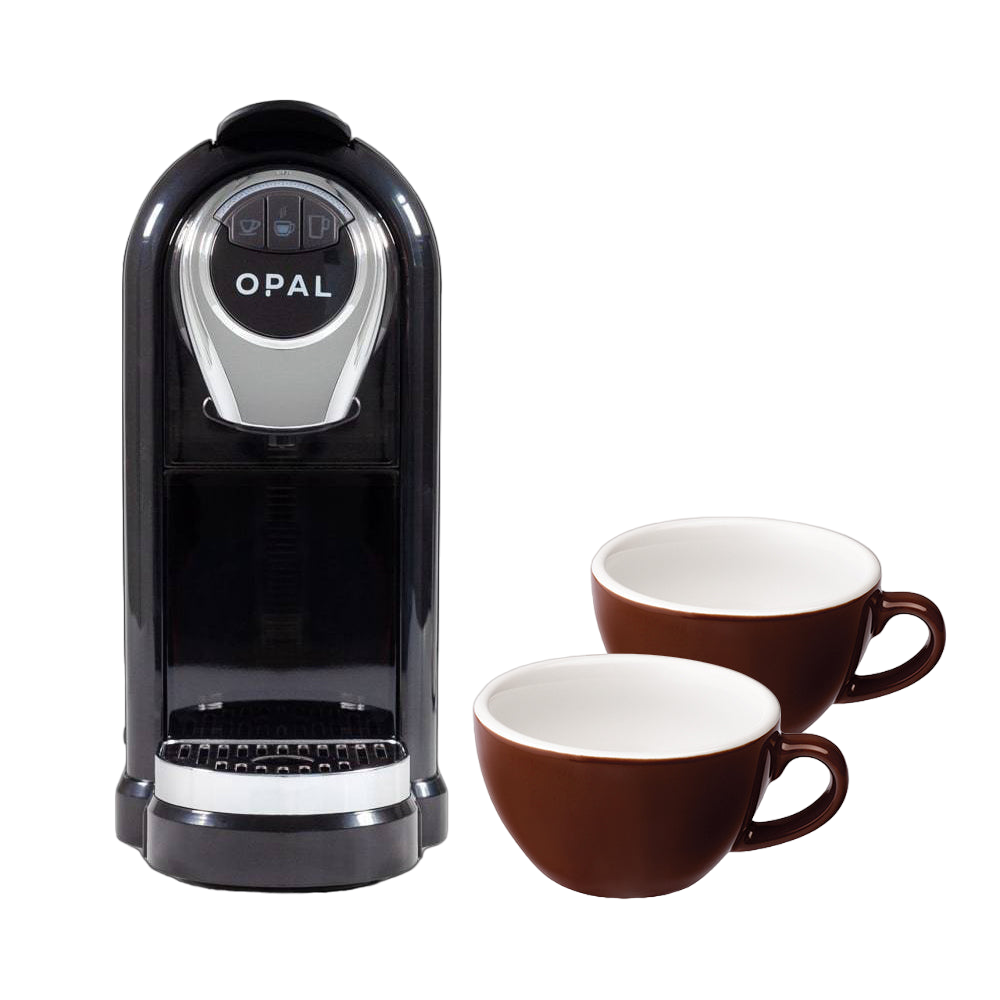 OPAL One and Loveramics Egg Cappuccino Cup (Brown) 250ml Bundle