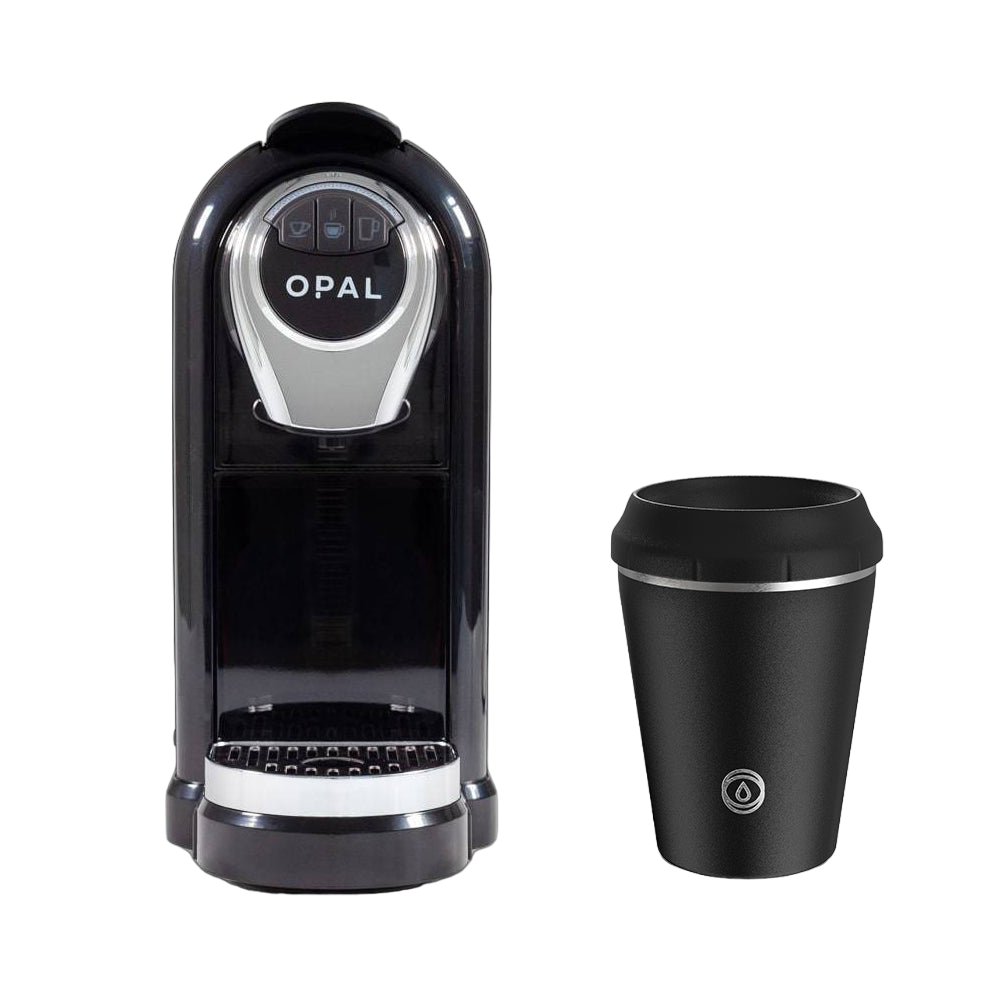 OPAL One and TOPL Flow360° Reusable Cup - Charcoal (8oz) Bundle